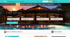 Desktop Screenshot of immobilierlalagune.com